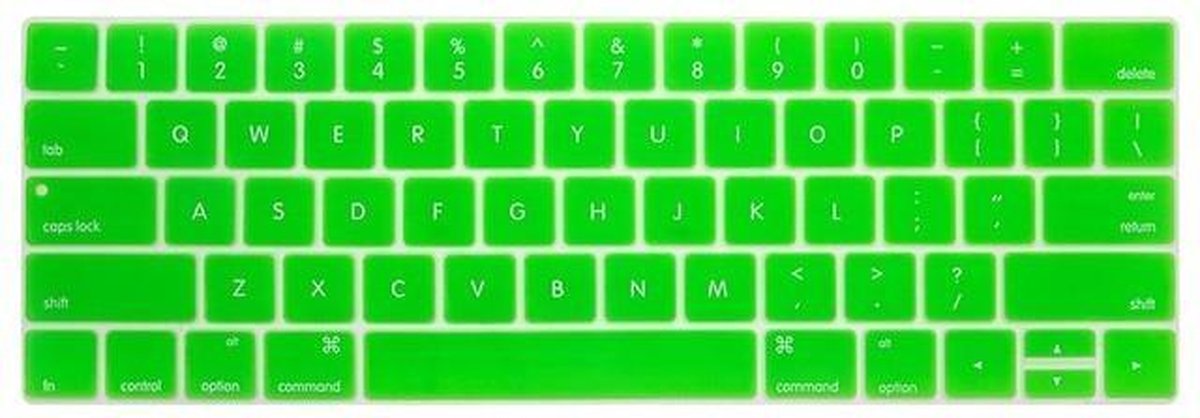 Siliconen Toetsenbord bescherming voor Macbook Pro met Touch Bar US-versie Groen