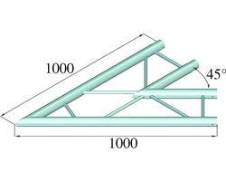 ALUTRUSS BILOCK BQ2-PAC19H 2-way Corner 45°