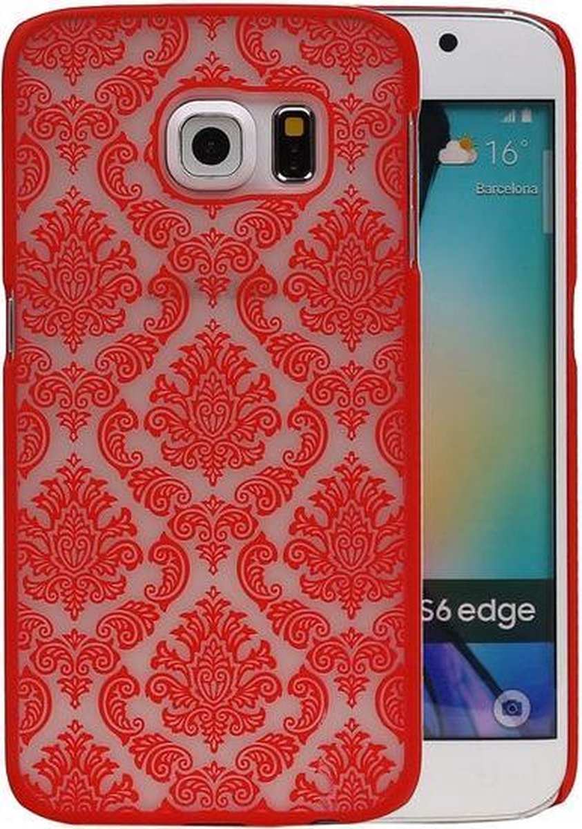 Samsung Galaxy S6 Edge - Brocant Hardcase Hoesje Rood