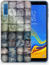 Geschikt voor Samsung Galaxy A7 (2018) TPU Hoesje Spijkerbroeken