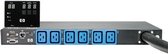 Hewlett Packard Enterprise 16A 3 Phase Intl Core Only Intelligent Modular PDU energiedistributie Zwart, Blauw 6 AC-uitgang(en)