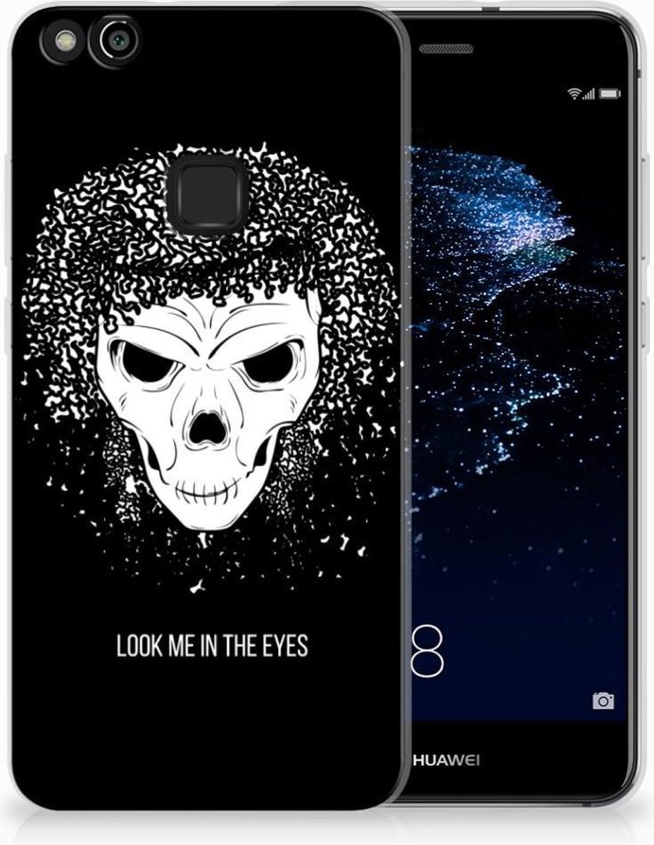 Silicone Back Case Huawei P10 Lite Skull Hair
