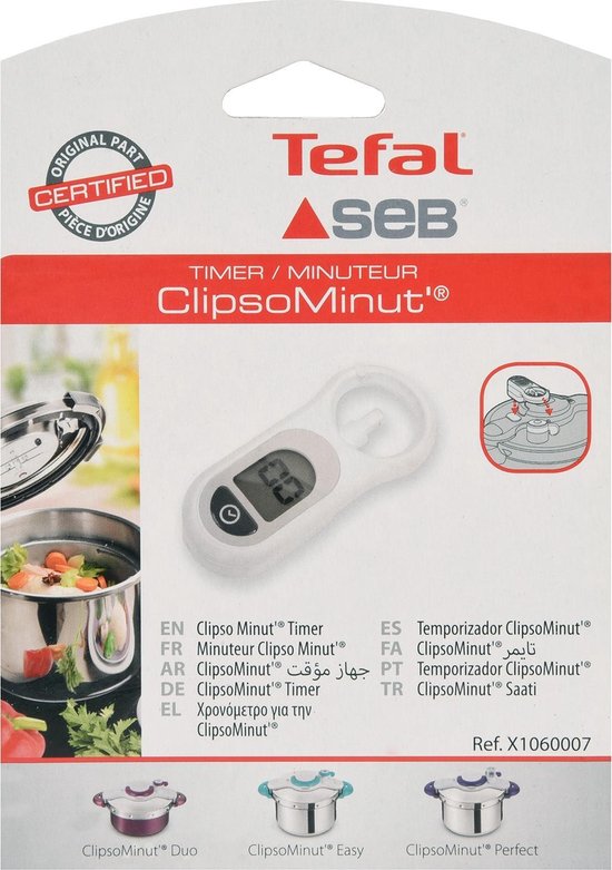 Tefal Afneembare Timer voor Snelkookpan Clipso Minut