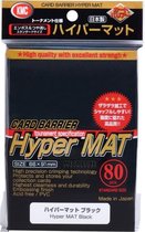 80 hoesjes KMC Hyper MAT Black Standaard Maat Card Sleeves