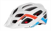 CUBE Pro Teamline Fietshelm - Helm voor racefiets - Afneembaar vizier - 22 Ventilatiegaten - 53-57 cm - S/M - Wit/Rood/Blauw