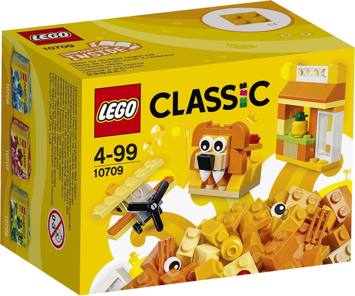 operatie Absoluut Kwestie LEGO Classic Oranje Creatieve Doos - 10709 | bol.com