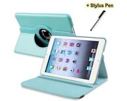 geschikt voor iPad Mini / Mini1/ 2/3 blauw 360 draai case hoes map + stylus