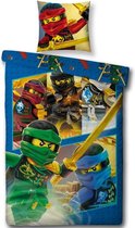 Lego Ninjago Dekbedovertrek - Eenpersoons - 140 x 200 cm - Multi