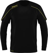 Uhlsport Stream 22 Goalkeeper Shirt Junior Sportshirt - Maat 128  - Unisex - zwart/geel