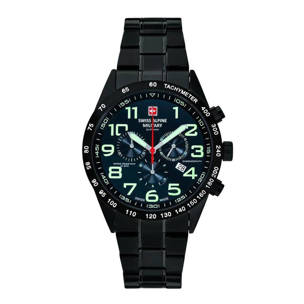 Swiss Alpine Military Combat Basic SAM7055.1873 mannen horloge