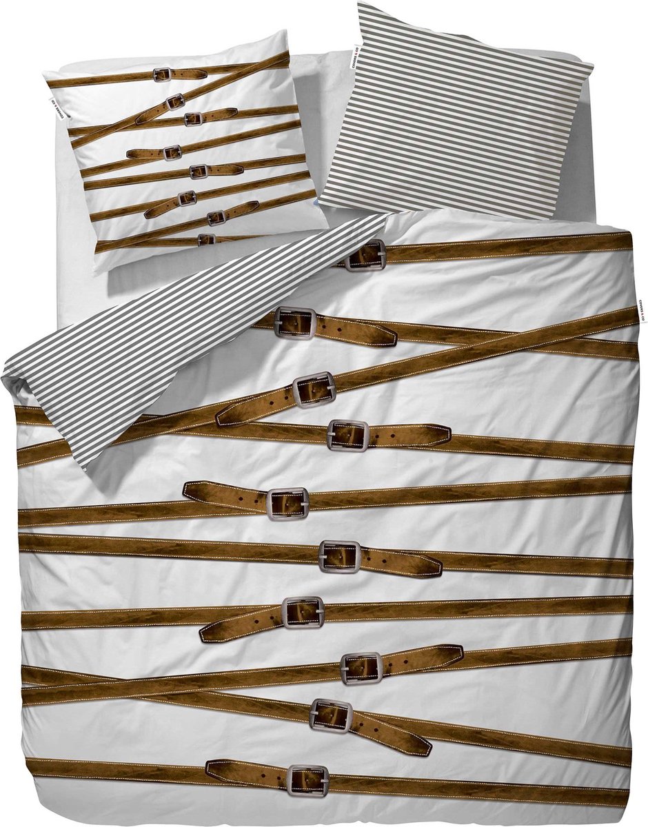 Covers & Co Buckle Up! Dekbedovertrek - Litsjumeaux - 240x200/220 cm - Wit