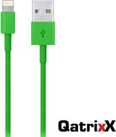 Datakabel Lightning 3 meter Groen voor Apple iPhone, iPod, iPad