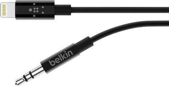 Apple iPhone Lightning naar 3.5mm kabel - 0.9m - Zwart