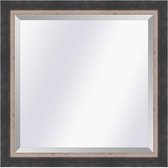 Moderne spiegel Lucerne Zwart-zilver small 29mm Buitenmaat 46x56cm