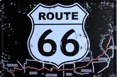 Route 66 - California - Usa - Amerika - Metalen Decoratie Wandbord