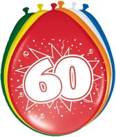 8x Ballons décoration 60 ans