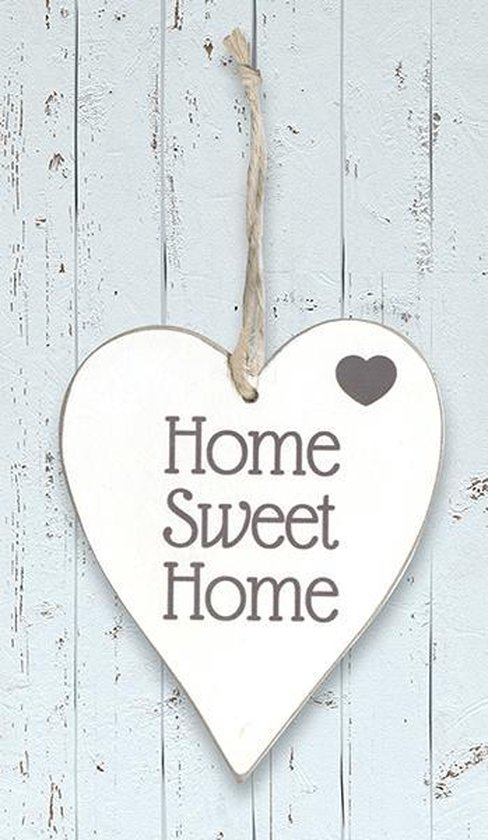 Mondstuk zoon Arresteren Houten hart "Home Sweet Home" | bol.com