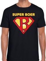 T-shirt super boer - zwart Achterhoek festival shirt voor heren L
