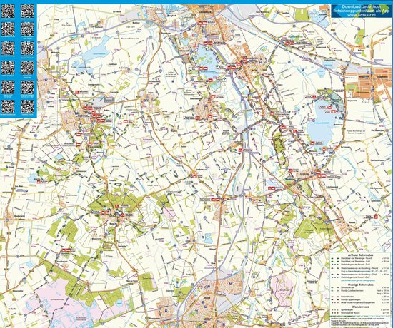 Arthuur fietsknooppuntenkaart Kop van Drenthe