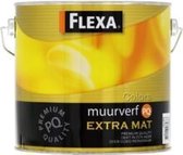 Flexa colors muurverf PQ-10l-WIT- extra mat Een extra matte waterverdunbare muurverf voor binnen.