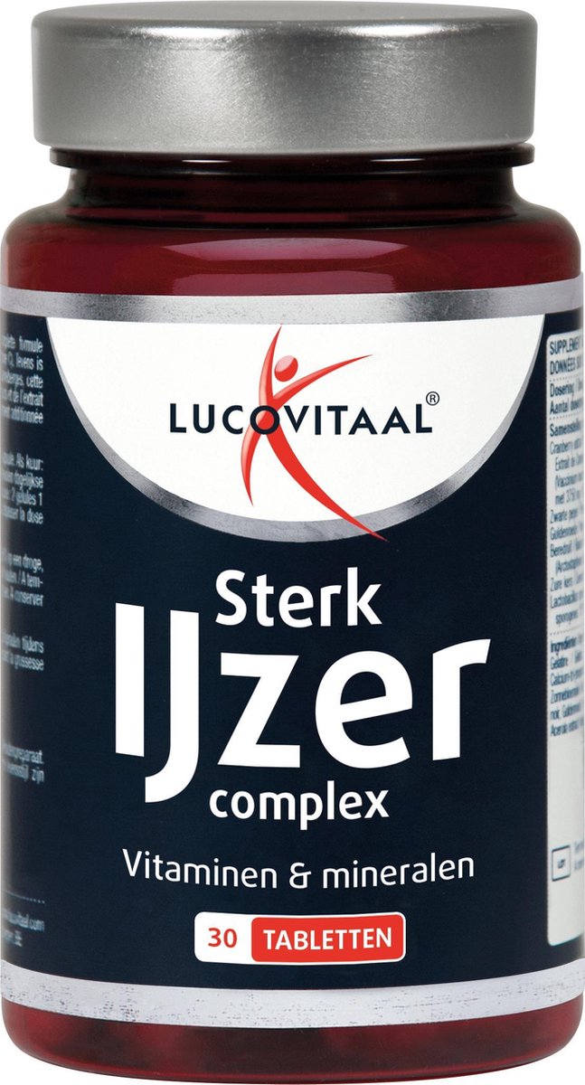 vezel Tram Sympton Lucovitaal - Sterk IJzer Complex - 30 capsules - Voedingssupplement |  bol.com