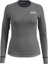 Odlo Bl Top Crew Neck L/S Active Warm Originals Dames Thermoshirt - Grey Melange - Maat S