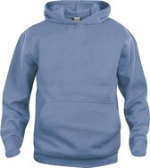 Clique Basic hoody jr Lichtblauw maat 110/120
