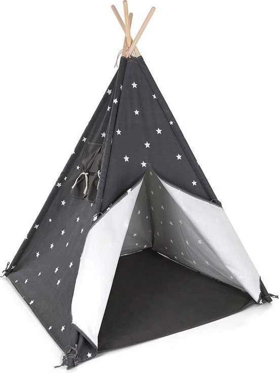 Harmonisch huurling vee Tipi tent Bandits stars grey | bol.com