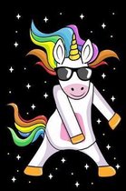 Funny floss dance flossing unicorn journal