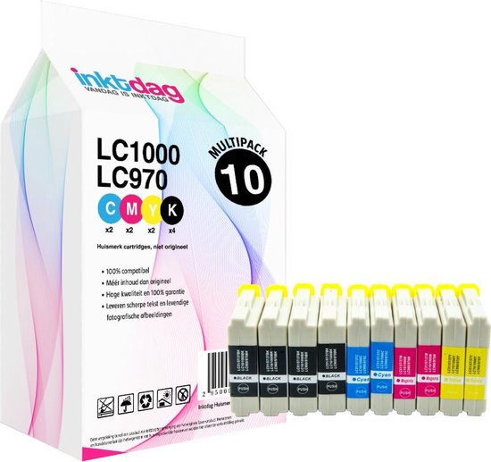 Inktdag inktcartridges voor LC1000 brother inktcartridges /LC-1000  Brother... | bol.com