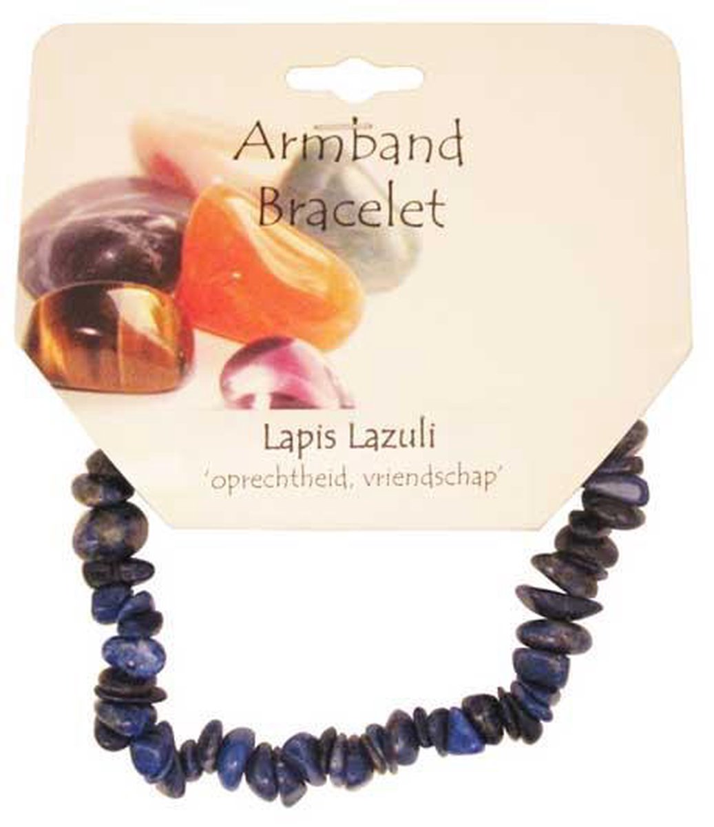 Armband Lapis Lazuli ronde splitsteentjes