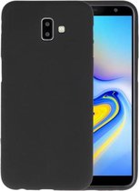 Bestcases Color Telefoonhoesje - Backcover Hoesje - Siliconen Case Back Cover voor Samsung Galaxy J6 Plus (2018) - Zwart