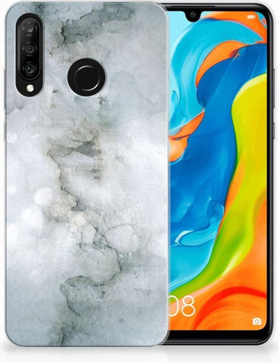 Hoesje maken Huawei P30 Lite Painting Grey