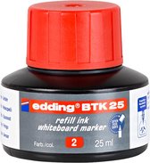 edding BTK 25 (25 ml) navulinkt voor boardmarkers edding 28/29/250/360/361/363 - rood