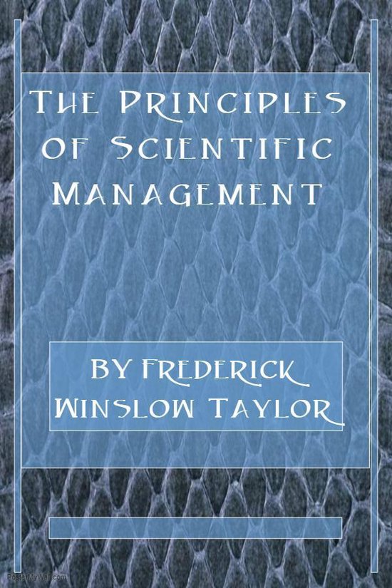 The Principles of Scientific Management - cover