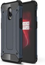 OnePlus 6T Hoesje - Armor Hybrid - Donkerblauw