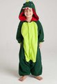 foto van KIMU Onesie groene draak pak kind krokodil dino - maat 110-116 - drakenpak jumpsuit pyjama