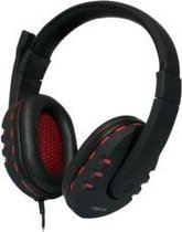 LogiLink HS0033 Stereofonisch Hoofdband Zwart, Rood hoofdtelefoon