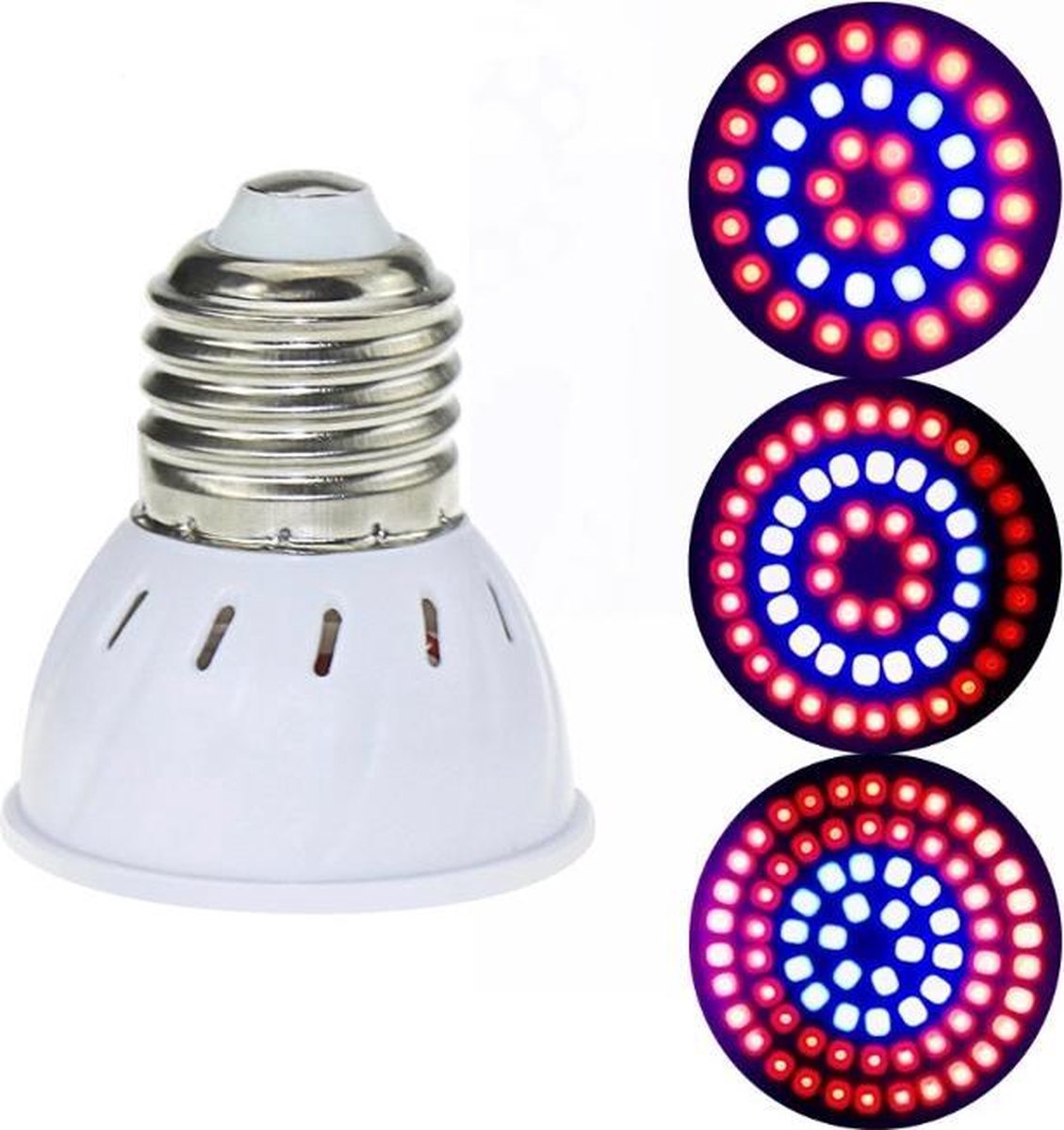 bol.com | LED Groei Lamp met 54 leds |KWEEK led lamp |Voor Groei en Bloei |  3 Stuks /