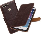 BestCases.nl Huawei Honor 8 Pro / V9 Pull-Up booktype hoesje Mocca