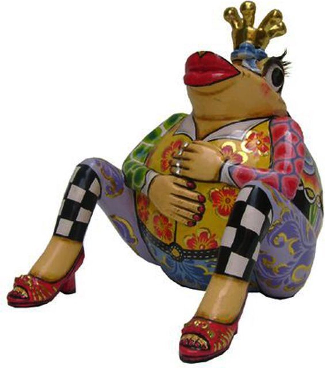 Tom's Drag Company beeld - kikker LORD MARTIN L - 20 cm hoog