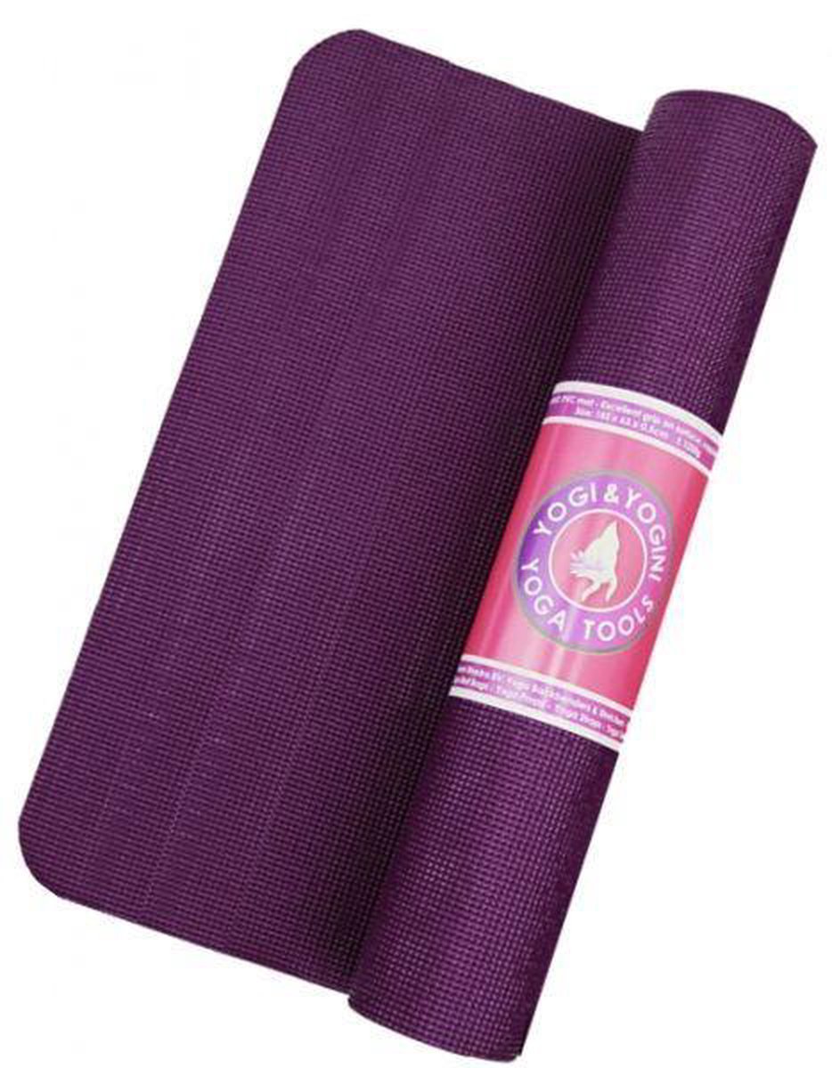 Yogi & Yogini yogamat PVC - Violet - 1250gr
