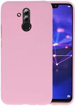 Bestcases Color Telefoonhoesje - Backcover Hoesje - Siliconen Case Back Cover voor Huawei Mate 20 Lite -Roze