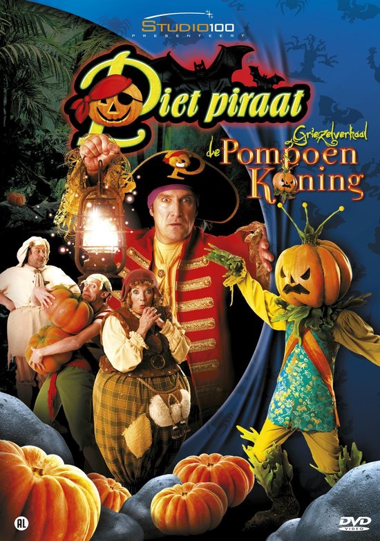 Cover van de film 'Piet piraat en de pompoenkoning'