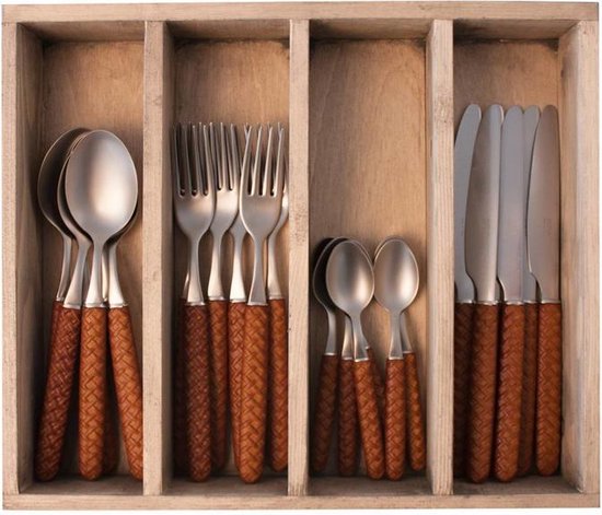 Grizzly Kunststof Bestekset - 30 Herbruikbare Messen, Vaatwasmachinebestendig, Antraciet