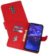 Huawei Mate 20 Lite Hoesje Kaarthouder Book Case Telefoonhoesje Rood