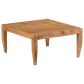 Salontafel 80x80x41 cm massief acaciahout bruin