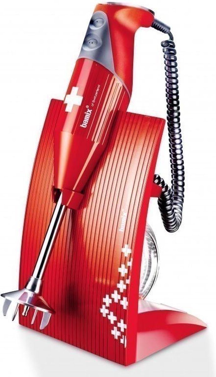 Bamix Staafmixer Set SwissLine - 200 W - Rood – foto 2