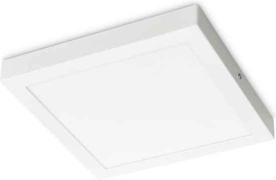 Prolight LED - Plafonnière - Vierkant - Warm Wit - 24W - 1680 Lumen | bol.com