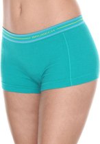 Brubeck | Active Wool - Dames Thermo Boxershort met Merino Wol - Seamless - smaragdgroen-L